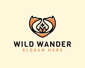 Wild Twin Fox  logo design