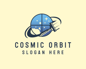 Window Cleaning Orbit logo design