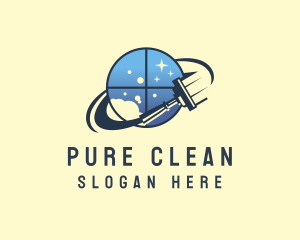 Window Cleaning Orbit logo design