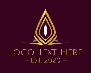 Jewel - Golden Elegant Pageant logo design