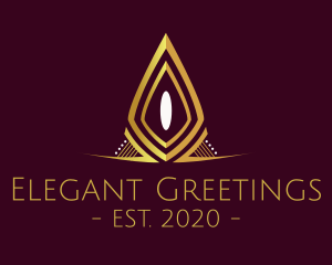 Golden Elegant Pageant logo design