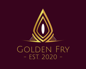 Golden Elegant Pageant logo design