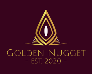 Golden Elegant Pageant logo design