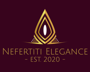 Golden Elegant Pageant logo design