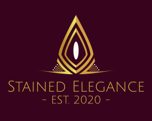 Golden Elegant Pageant logo design