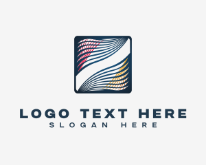 Logistics - Abstract Business Waves logo design
