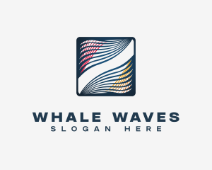 Abstract Business Waves logo design