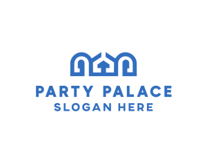 Blue Greek Palace logo design