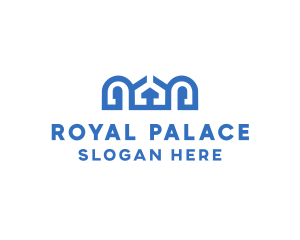 Palace - Blue Greek Palace logo design