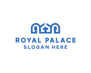 Blue Greek Palace logo design