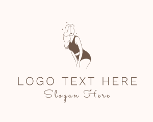 Teenager - Sexy Woman Underwear logo design