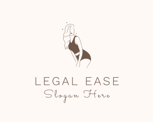 Beauty Salon - Sexy Woman Underwear logo design