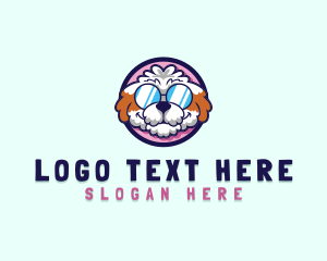 Cartoon - Shades Fashion Dog logo design