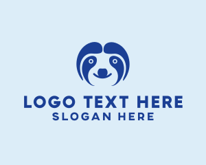 Wildlife - Cute Sloth Face logo design