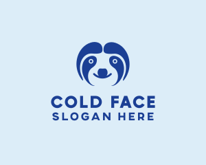 Cute Sloth Face  logo design