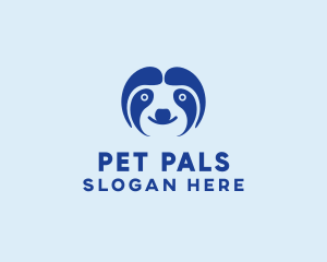 Cute Sloth Face  logo design