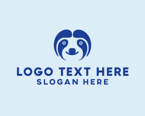 Face - Cute Sloth Face logo design
