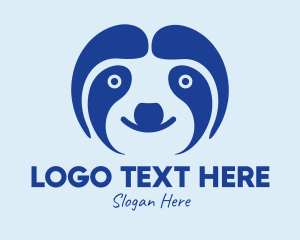 Smiley - Cute Sloth Face logo design