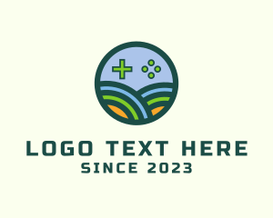 Cyber - Digital Gaming Joystick logo design