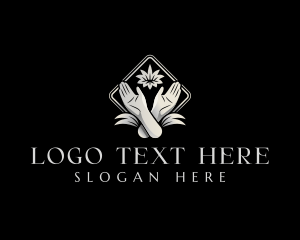 Hand - Hand Floral Spa logo design