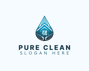 Droplet Home Cleaning logo design