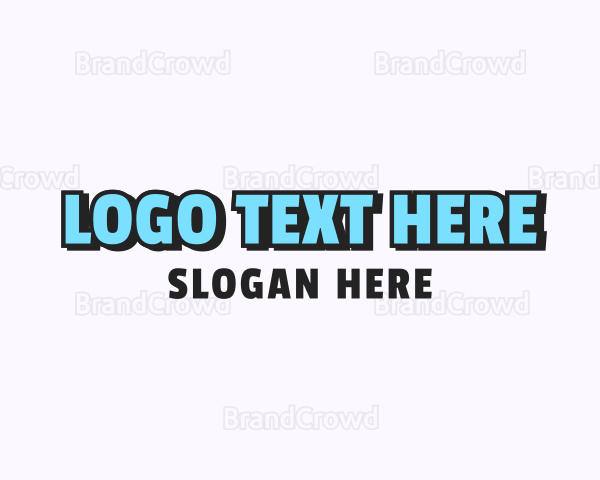 Simple Cartoon Wordmark Logo