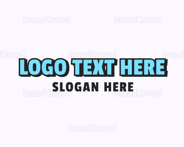 Simple Cartoon Wordmark Logo