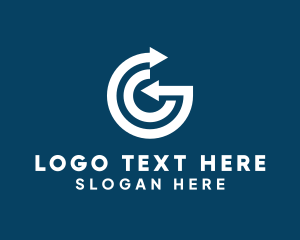 Forwarder - Digital Logistics Letter G logo design