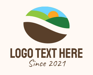 Caffeine - Country Coffee Bean logo design