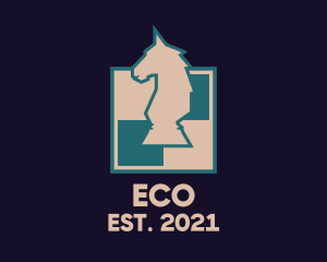 Geoemtric - Horse Chess Tournament logo design
