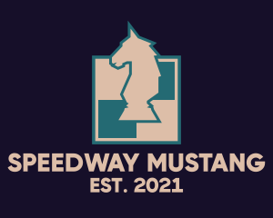Mustang - Horse Chess Tournament logo design