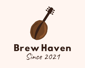 Coffee Bean Guitar  logo design