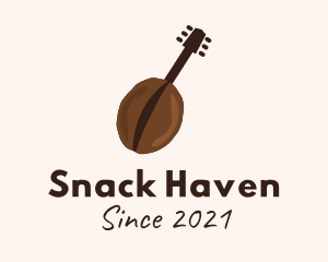 Coffee Bean Guitar  logo design