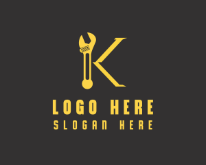 Mechanic - Handyman Tool Letter K logo design