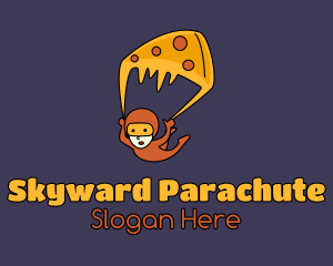 Human Pizza Parachute  logo design