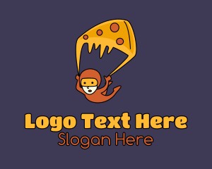 Cheese - Human Pizza Parachute logo design