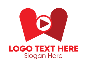 Video - Lovely Heart Media Player logo design