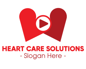 Lovely Heart Media Player logo design