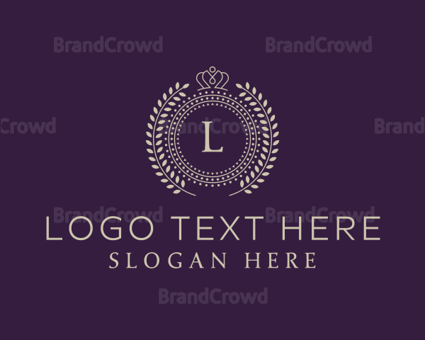 Royal Crown Wreath Boutique Logo