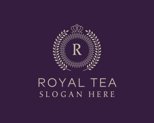 Royal Crown Wreath Boutique logo design