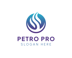 Petroleum - Flame Fuel Petroleum logo design