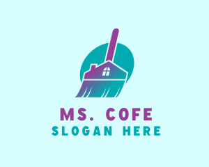 Sweep - House Broom Cleaning logo design
