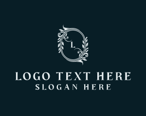 Floral Garden Wedding Logo