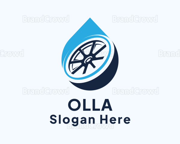 Car Detergent Droplet Logo