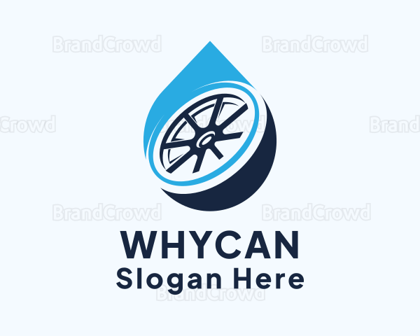 Car Detergent Droplet Logo