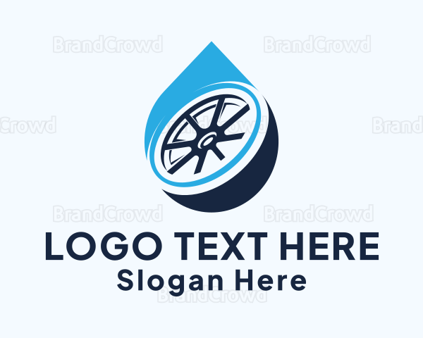 Car Detergent Droplet Logo