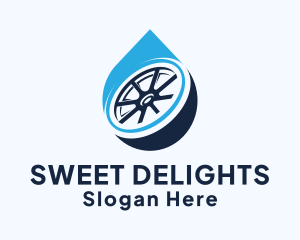 Car Service - Car Detergent Droplet logo design