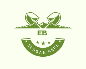 Shovel Agriculture Gardening Logo