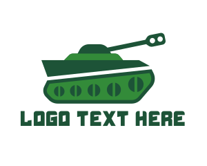Army - Green Army Tank logo design