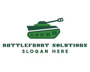 Warfare - Army Vehicle Tank logo design